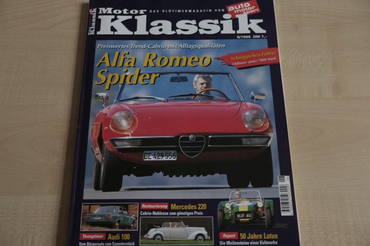 Deckblatt Motor Klassik (06/1998)